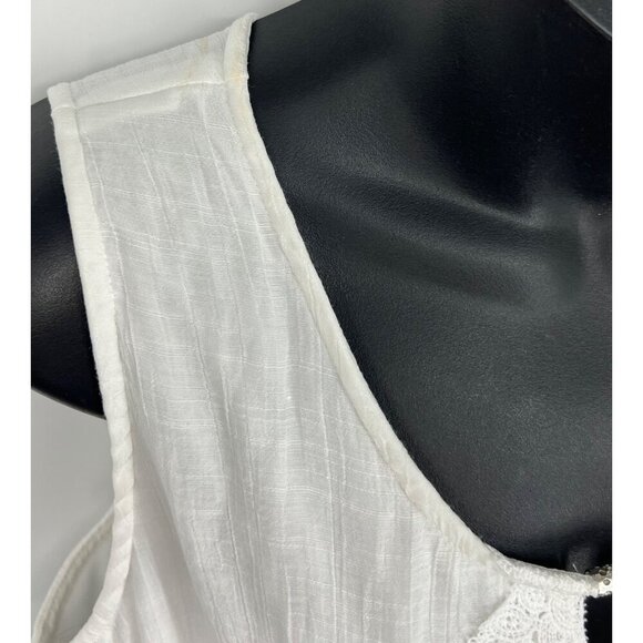 Indigo Rose Maxi Women White Dress Tier Size XL Extra Large Tier Sleeveless New - Picture 6 of 10